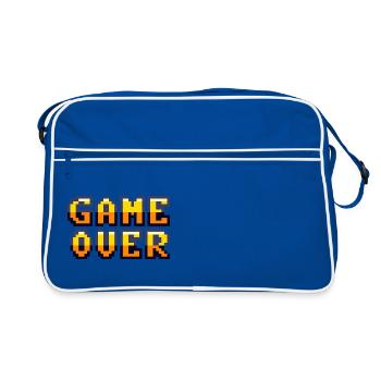 Game Over retrogaming vintage pixels - Retro Bag - blue/white - Front