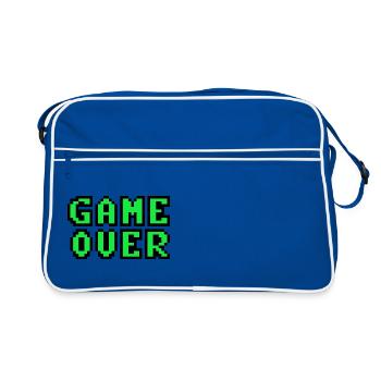 Game Over retrogaming vintage pixels - Retro Bag - blue/white - Front