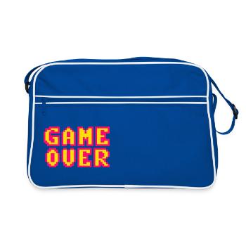 Game Over retrogaming vintage pixels - Retro Bag - blue/white - Front