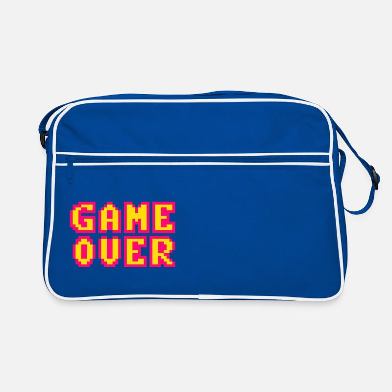 Game Over Retrogaming Vintage Pixel Retro Tasche