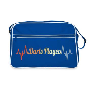 Darter Heartbeat Vintage Look - Sac Retro - bleu/blanc - Devant