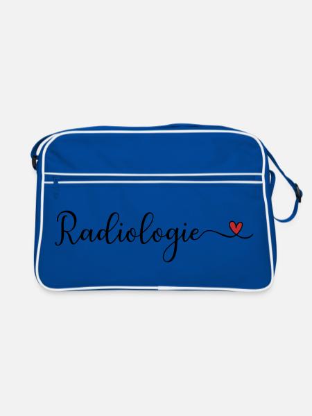 Radiologie - Retro Tasche - Blau/Weiß - Vorne