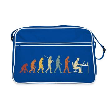 Programmers – Coding Developers & Computer Scientists - Retro Bag - blue/white - Front