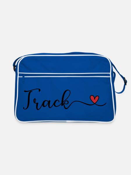 Spur - Retro Tasche - Blau/Weiß - Vorne