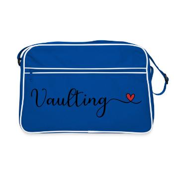 Cœur voûté - Sac Retro - bleu/blanc - Devant