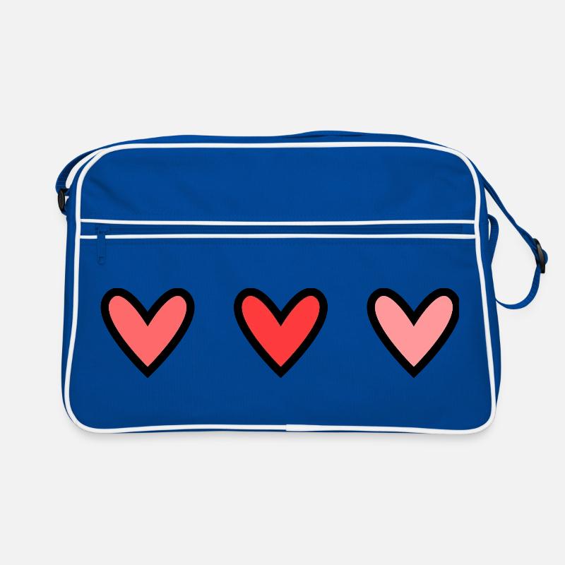 COEUR - Sac Retro - bleu/blanc