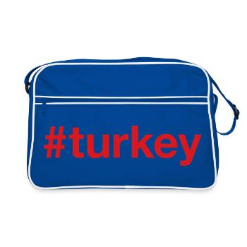 TURKEY Red - Retro Tasche - Blau/Weiß - Vorne