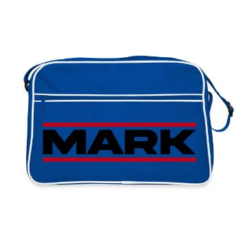 Mark Gift - Sac Retro - bleu/blanc - Devant