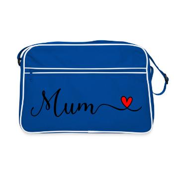 mum - Retro Bag - blue/white - Front