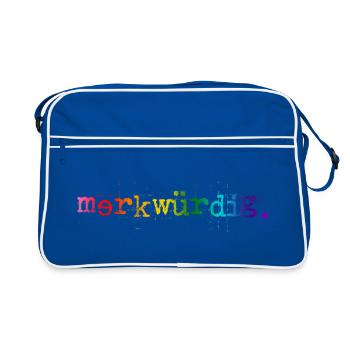 étrange. Rainbow - Sac Retro - bleu/blanc - Devant