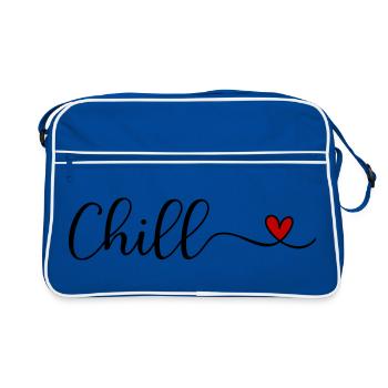 chill - Retro Bag - blue/white - Front
