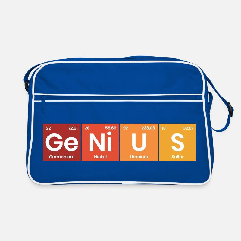 Periodensystem Genius Retro Tasche