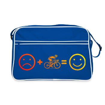Roadbike artwork for your outfit - Retro Bag - blue/white - Front