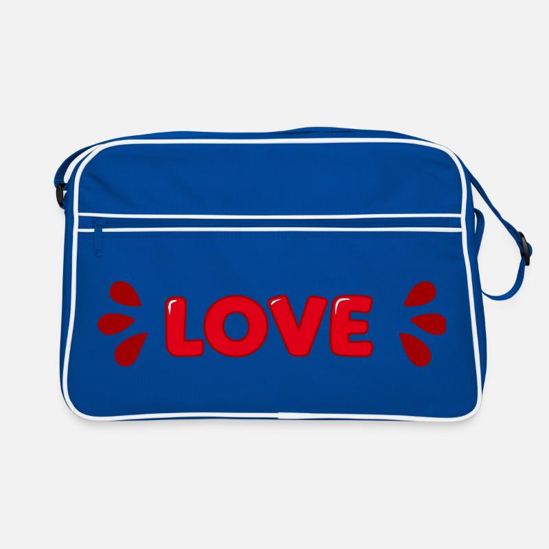 Love Red Bubbles Retro Bag