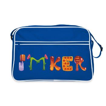 Apiculteur - Sac Retro - bleu/blanc - Devant
