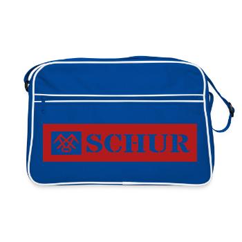 Schur gon Dach Gemorje im Siegerland Sejerlänner  - Retro Tasche - Blau/Weiß - Vorne
