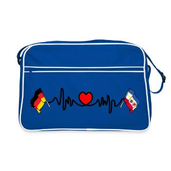 Cardio Flag Allemagne Mecklembourg-Poméranie-Occidentale - Sac Retro - bleu/blanc - Devant