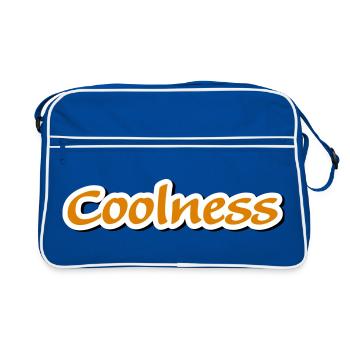 coolness claim Vectorgraphic - Retro Tasche - Blau/Weiß - Vorne