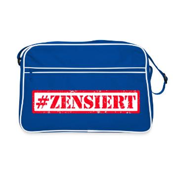 censored - Retro Bag - blue/white - Front