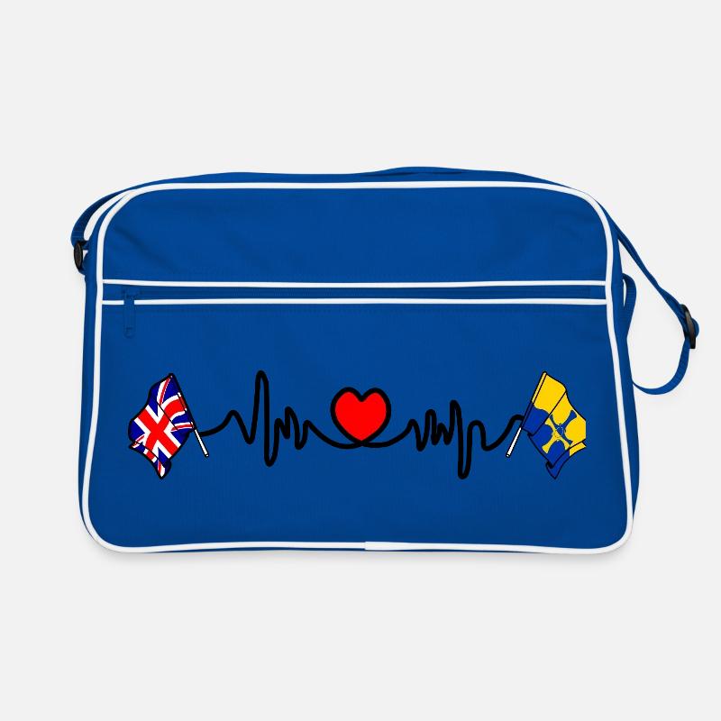 Herzfrequenz in Durham & UK Retro Tasche