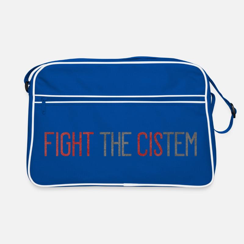 Fight The CIS-tem - Statement Against Binary Retro Bag