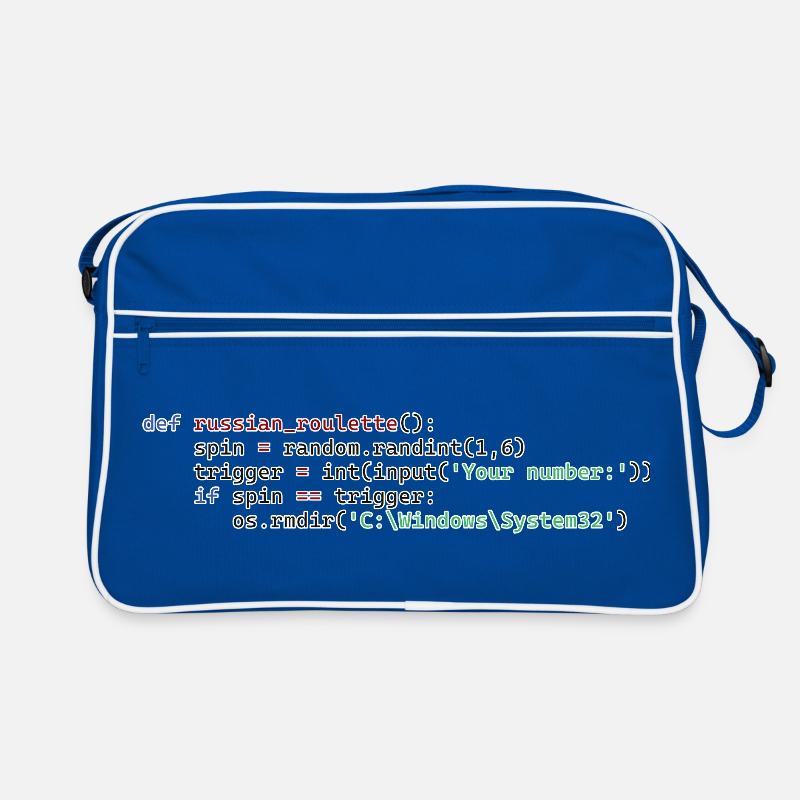 Python Russisches Roulette Retro Tasche