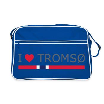 I love Tromsø - Norway - Norge - Norway - Retro Bag - blue/white - Front
