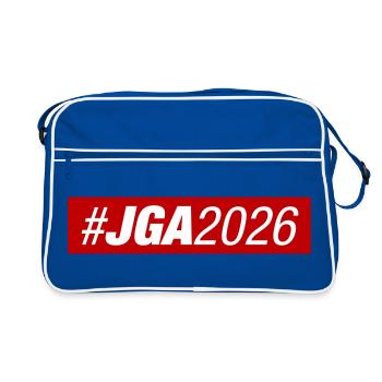 Jga 2026 Enterrement de vie de garçon - Sac Retro - bleu/blanc - Devant