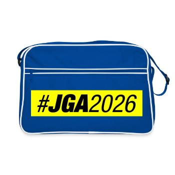 Jga 2026 Enterrement de vie de garçon - Sac Retro - bleu/blanc - Devant