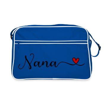 Mémé - Sac Retro - bleu/blanc - Devant
