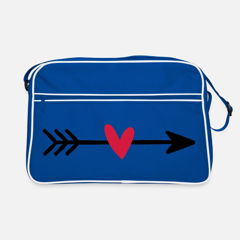 Flèche avec cadeau d'amour coeur cupidon Sac Retro