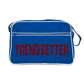 Pionnier de tendances - Sac Retro - bleu/blanc - Devant
