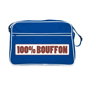 100% BOUFFON - Sac Retro - bleu/blanc - Devant