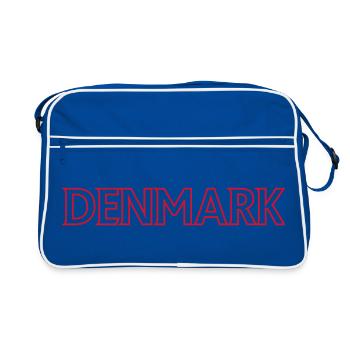 Design inspiré des paysages nordiques - Sac Retro - bleu/blanc - Devant