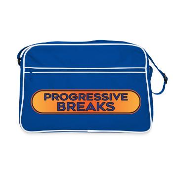 Pauses Progressives Breakbeat - Sac Retro - bleu/blanc - Devant
