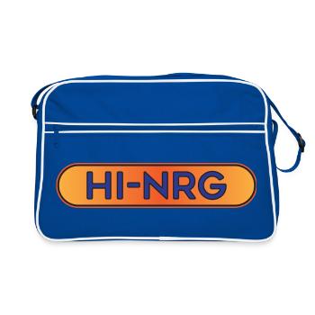 Hi-NRG Retro Neon Text - Retro Bag - blue/white - Front