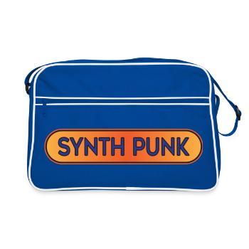 Synth Punk Crest - Retro Bag - blue/white - Front