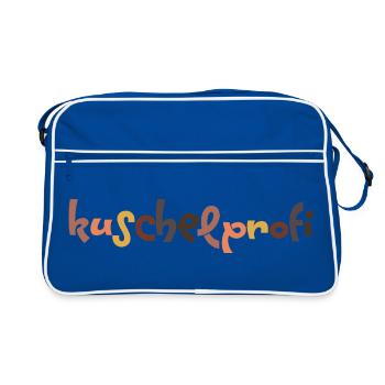 Kuschelprofi Essentials - Starter Edition - Retro Tasche - Blau/Weiß - Vorne