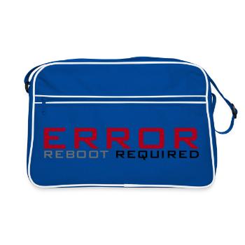 Error: Reboot required - Retro Bag - blue/white - Front