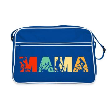 Mountain Biking Mama Vélo Tout-Terrain - Sac Retro - bleu/blanc - Devant