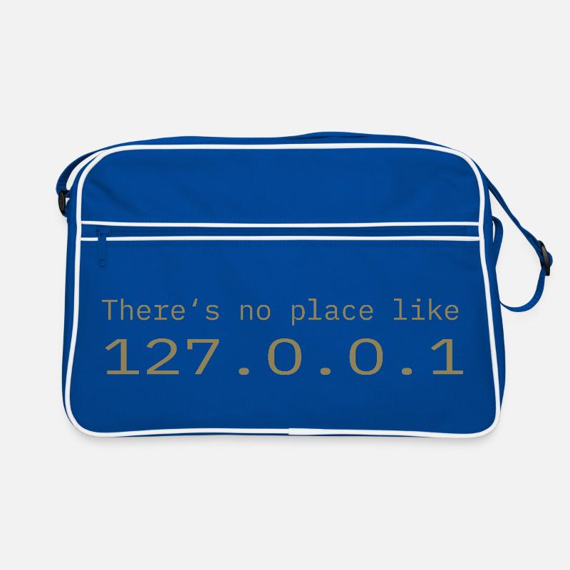 Programmer Nerd IT No place like Localhost Retro Bag