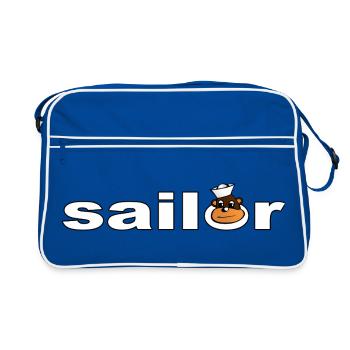 Marin - Sac Retro - bleu/blanc - Devant