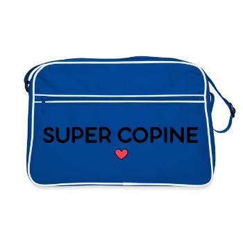 super copine - Sac Retro - bleu/blanc - Devant