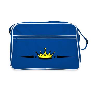 Crown Element - Retro Bag - blue/white - Front