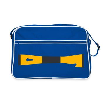 Association des apiculteurs à ciseaux Ruche Outil - Sac Retro - bleu/blanc - Devant
