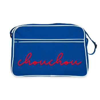 Chouchou fun humour cadeau - Sac Retro - bleu/blanc - Devant