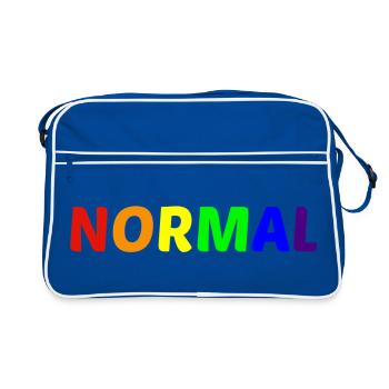 NORMAL - Retro Bag - blue/white - Front
