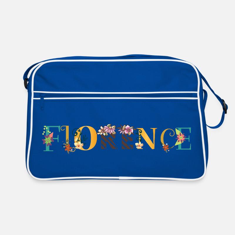 FLORENCE Nom Art Avec Fleurs Brodées Sac Retro