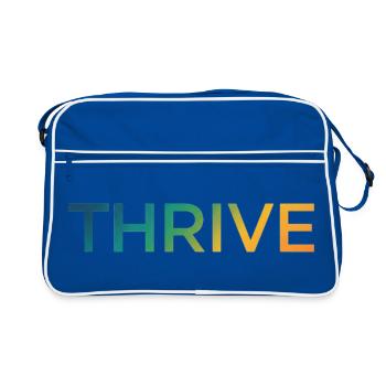 Thrive Gradient Lettering - Retro Bag - blue/white - Front