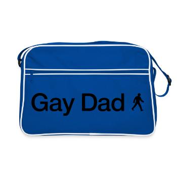 Gay Dad - Retro Bag - blue/white - Front
